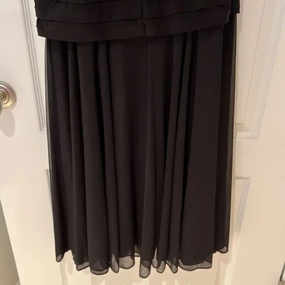 Formal Betsy & Adam One Shoulder Mermaid Gown with Sequins 8P - Picture 1 of 6